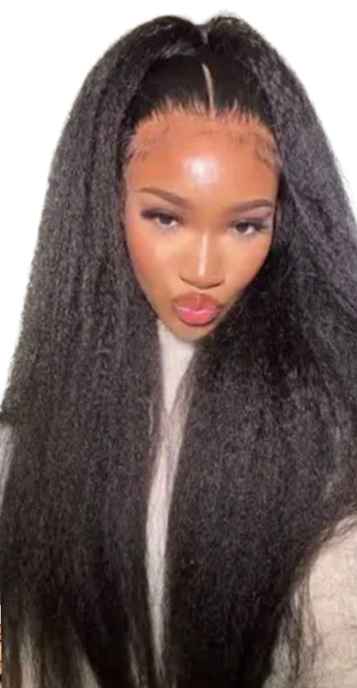 Kinky Straight Skin Lace Wig