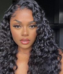 Synthetic Deep Wave Lace Wig (Transparent Lace)